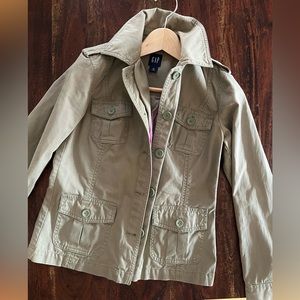 Gap Women Olive Green Utility Jacket - Size XS